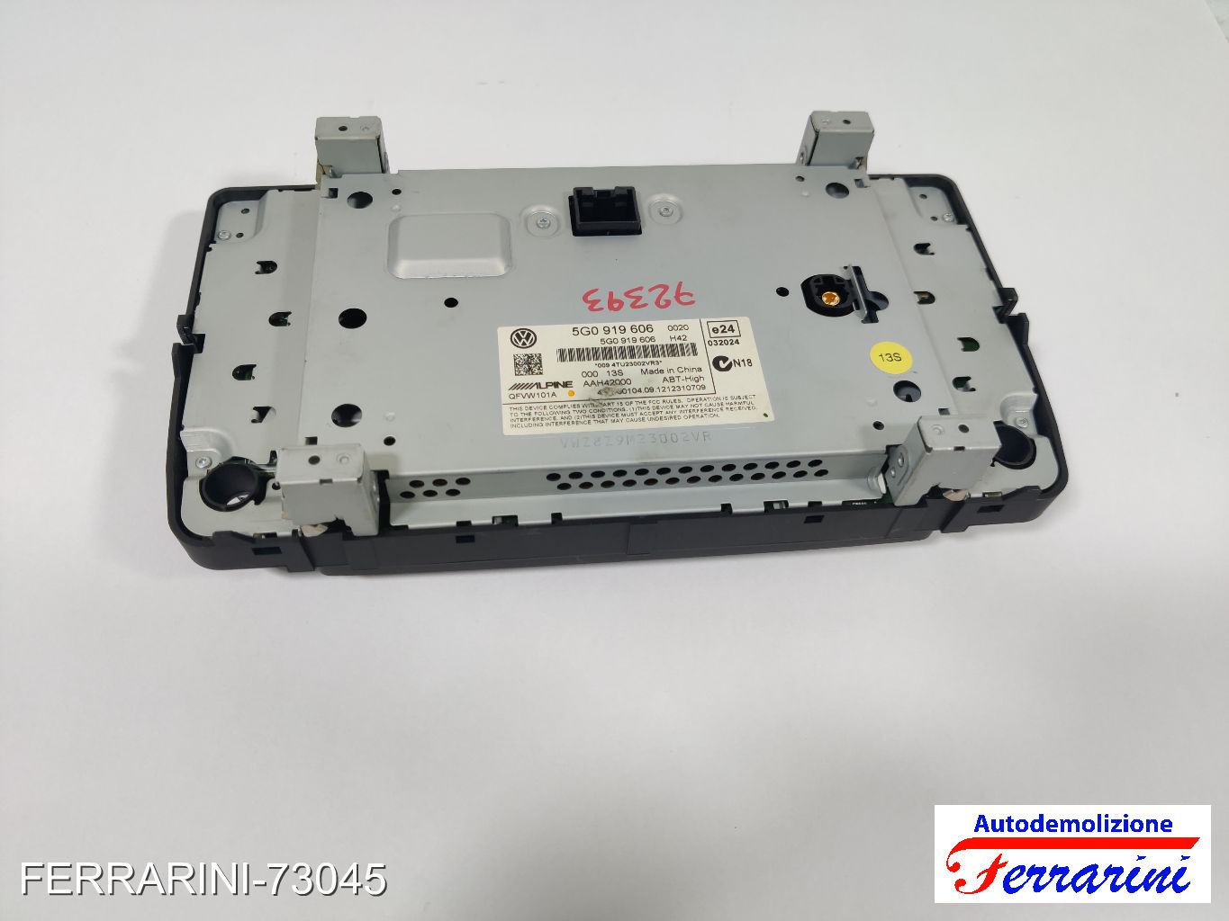 Navigatore Gps VW GOLF 7 5G1, BE1, BE2, BQ1 2012-2020 5G0919606, 0094TU23002VR3