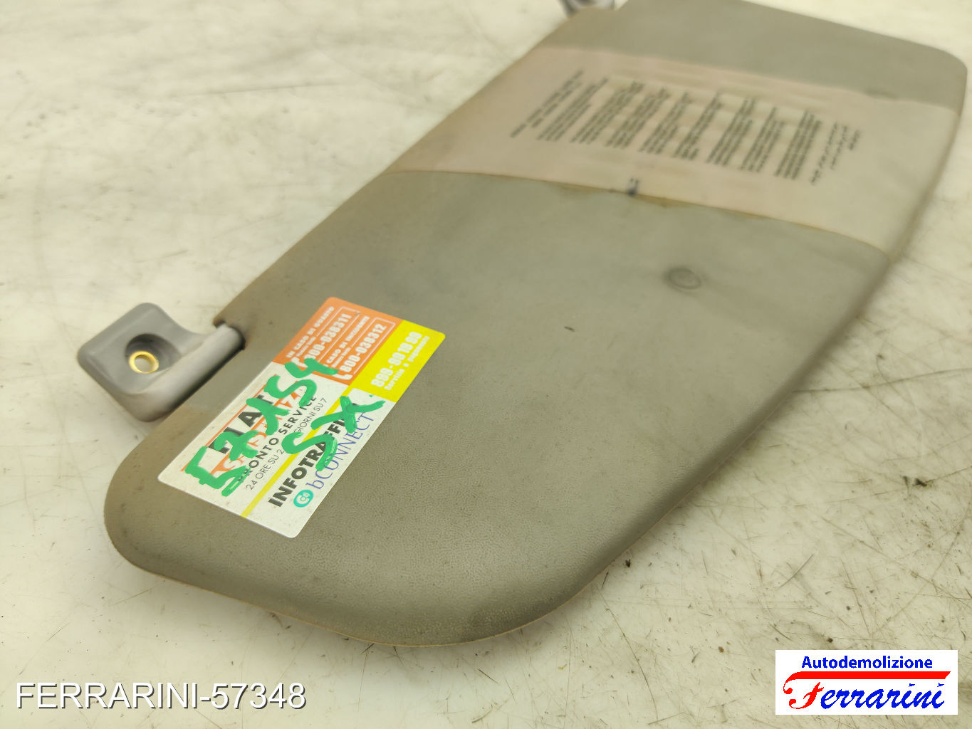 Aletta Parasole FIAT DOBLO 119, 223 2003-2010 sinistro, sx 735417495, 735294018 10