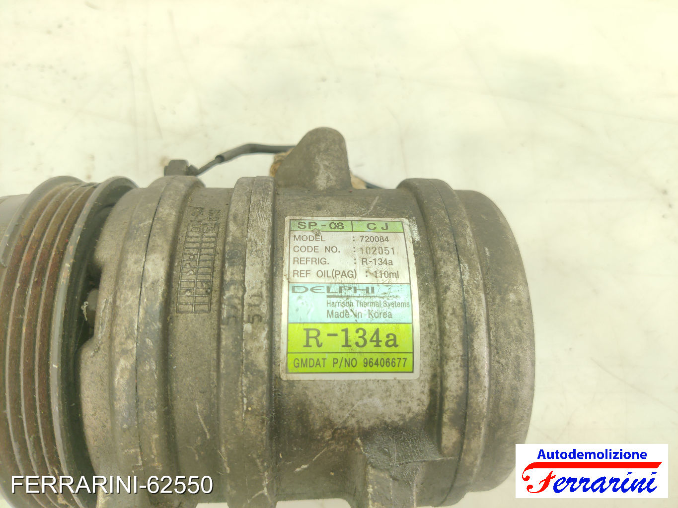 Compressore Clima CHEVROLET MATIZ M200, M250 1.0 2005-2007 96406677, 720084 9