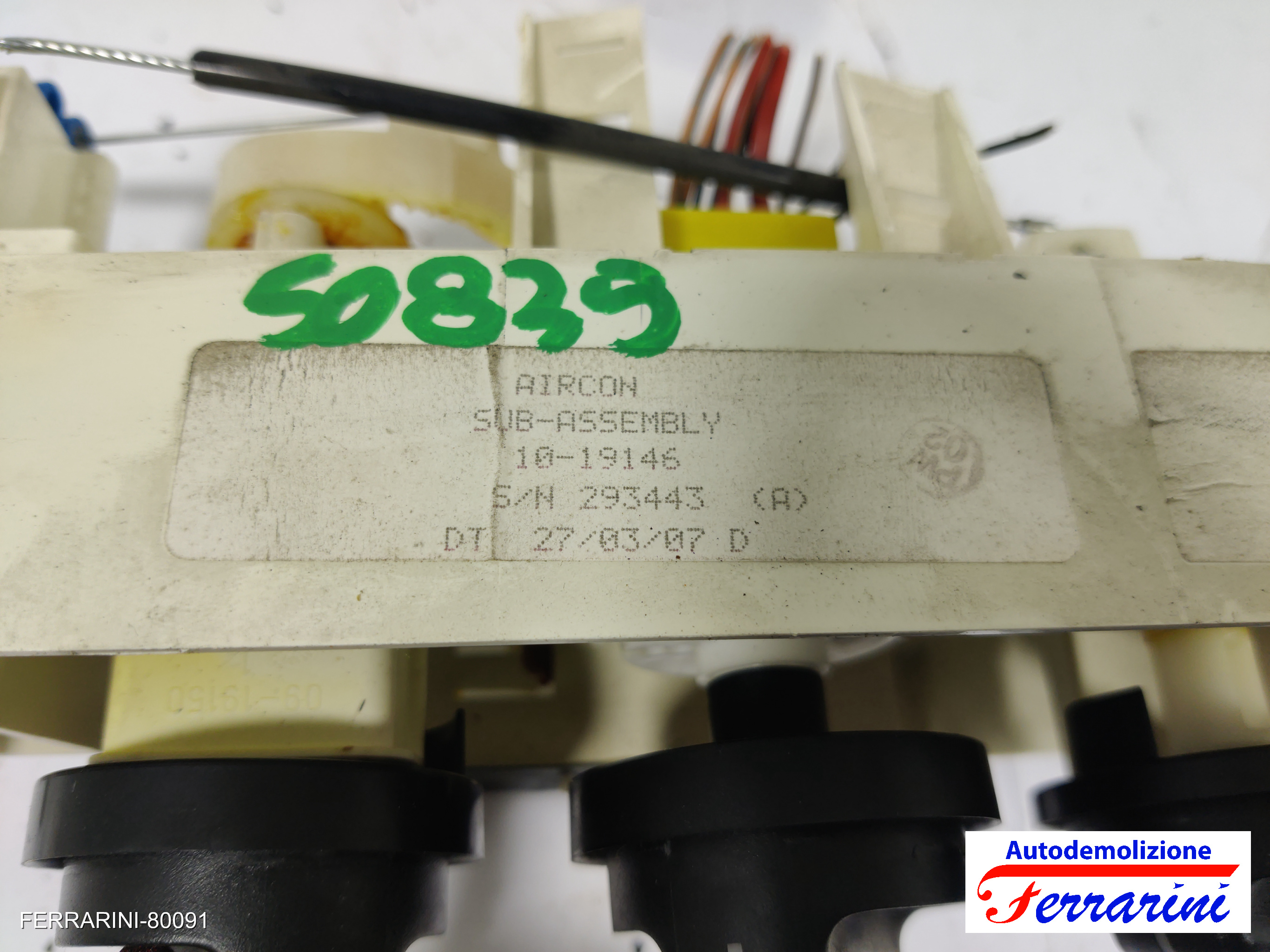 Tastiera Clima OPEL AGILA A H00 2003-2007 anteriore, frontale 9195239, 293443