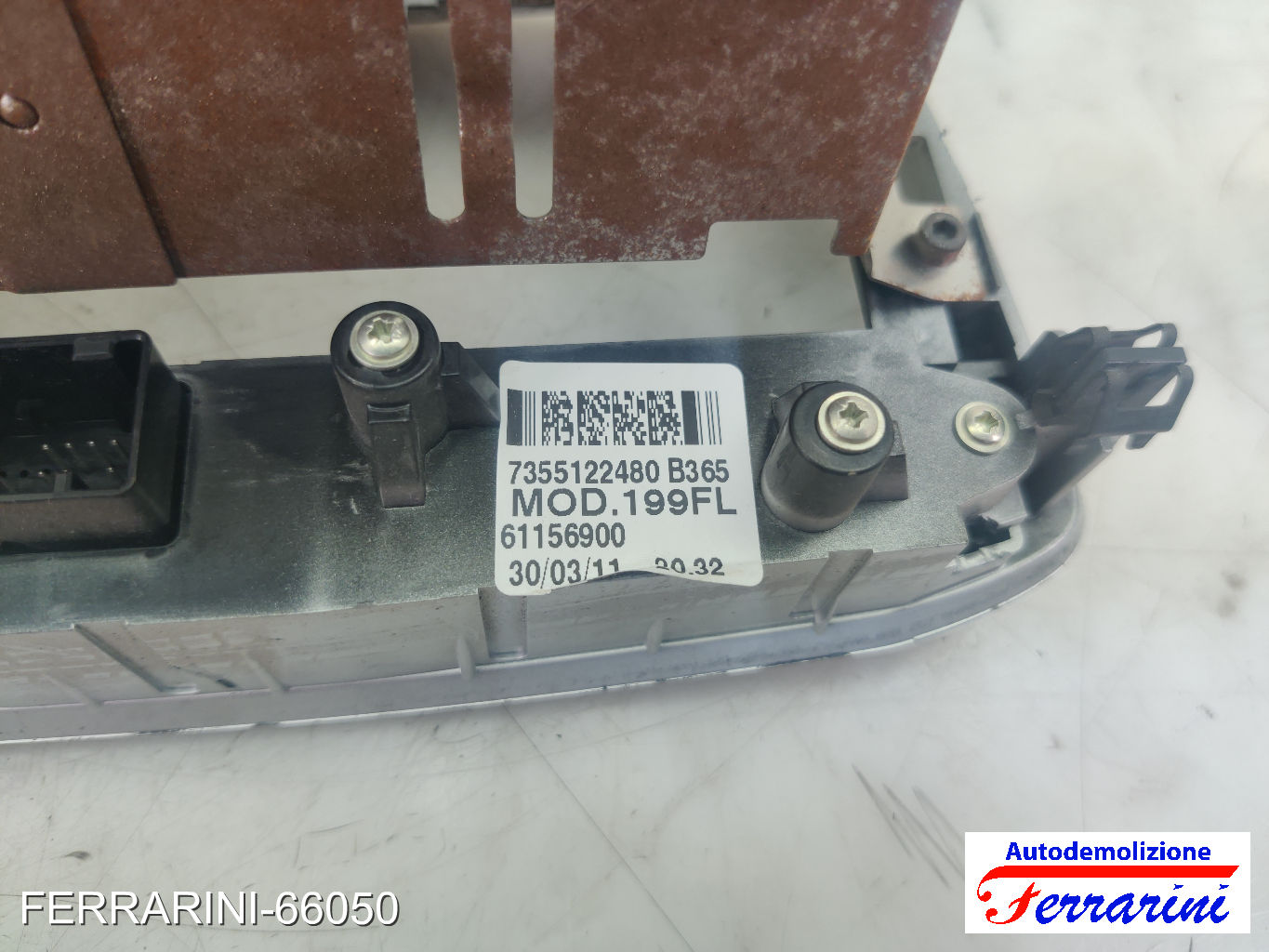 FIAT PUNTO EVO 199 2009-2012 centrale, cent 7355122480, 61156900