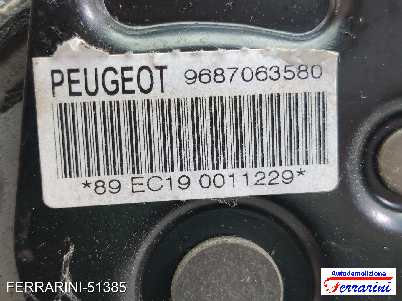 Leva Freno A Mano PEUGEOT 207 SW WK 2007-2013 9687063580, 98062966ZD