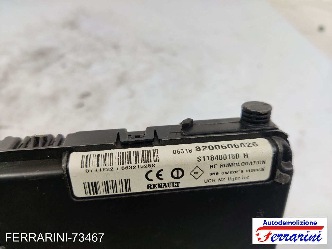 Body Computer RENAULT GRAND SCENIC 2 JM0/1 1.9 DCI 2004-2006 8200606826