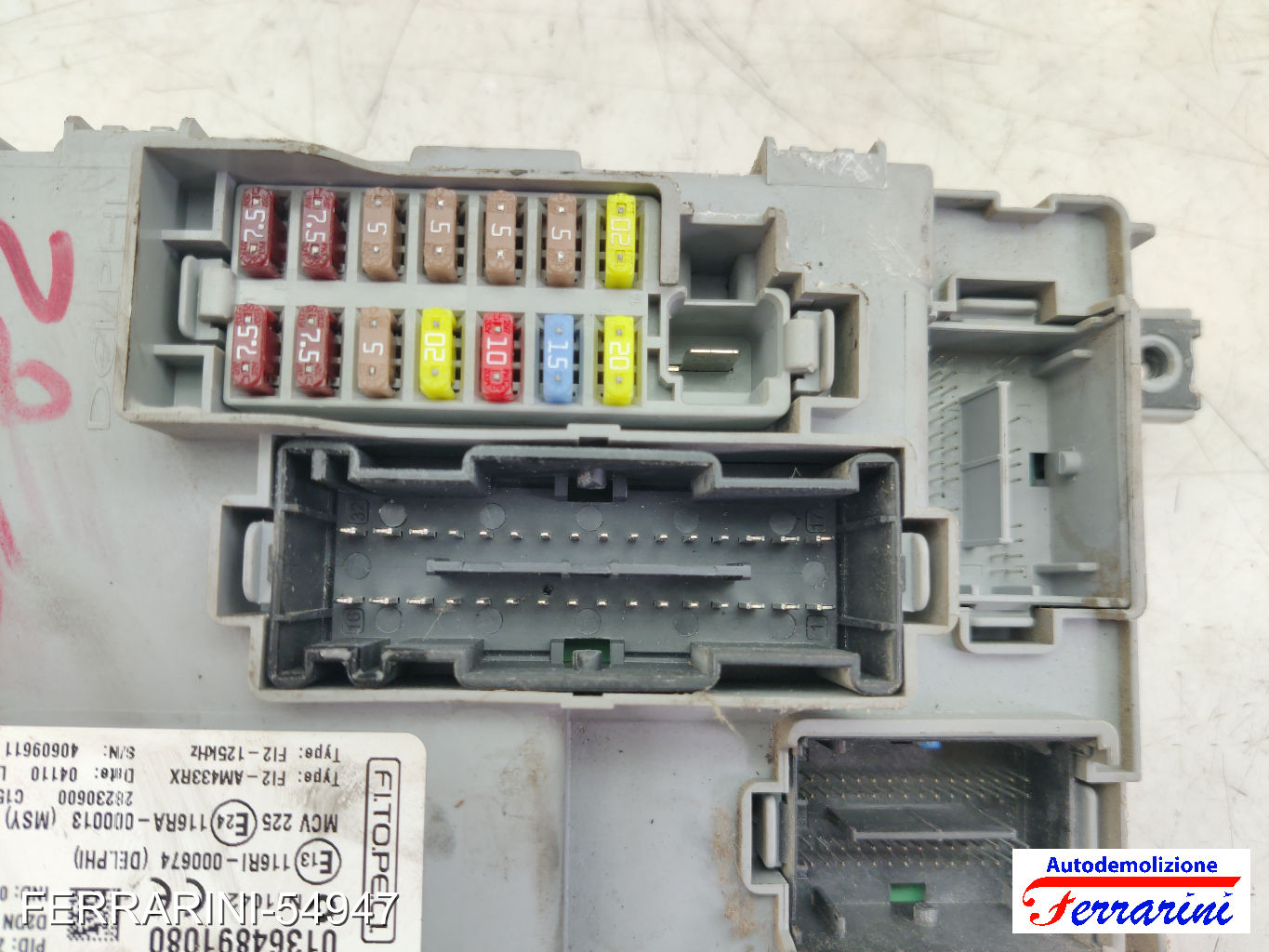 Body Computer CITROEN NEMO AA 1.4 HDI 2008-2010 01364891080, 116RA000013 13