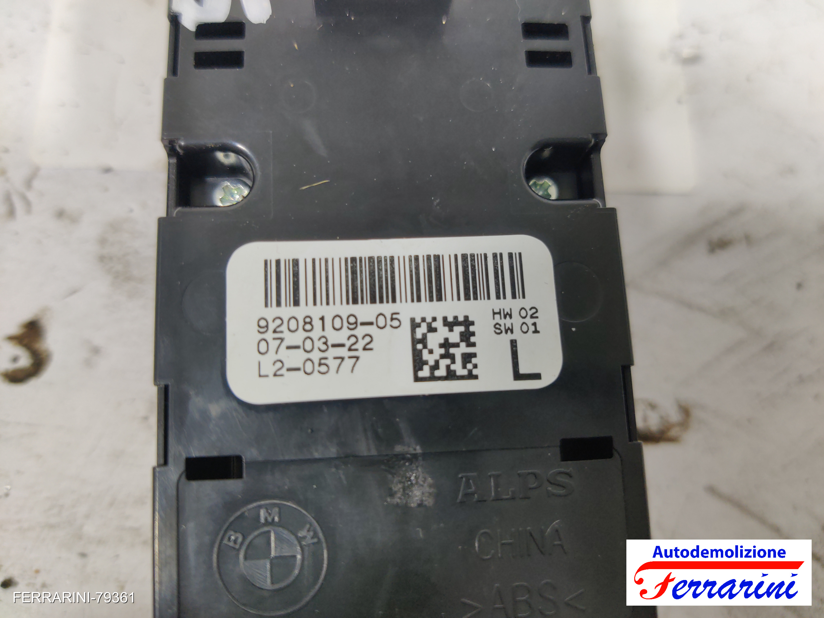 Pulsantiera Tastiera Alzavetro BMW 3 TOURING F31 2012-2019 sinistra, sx 4