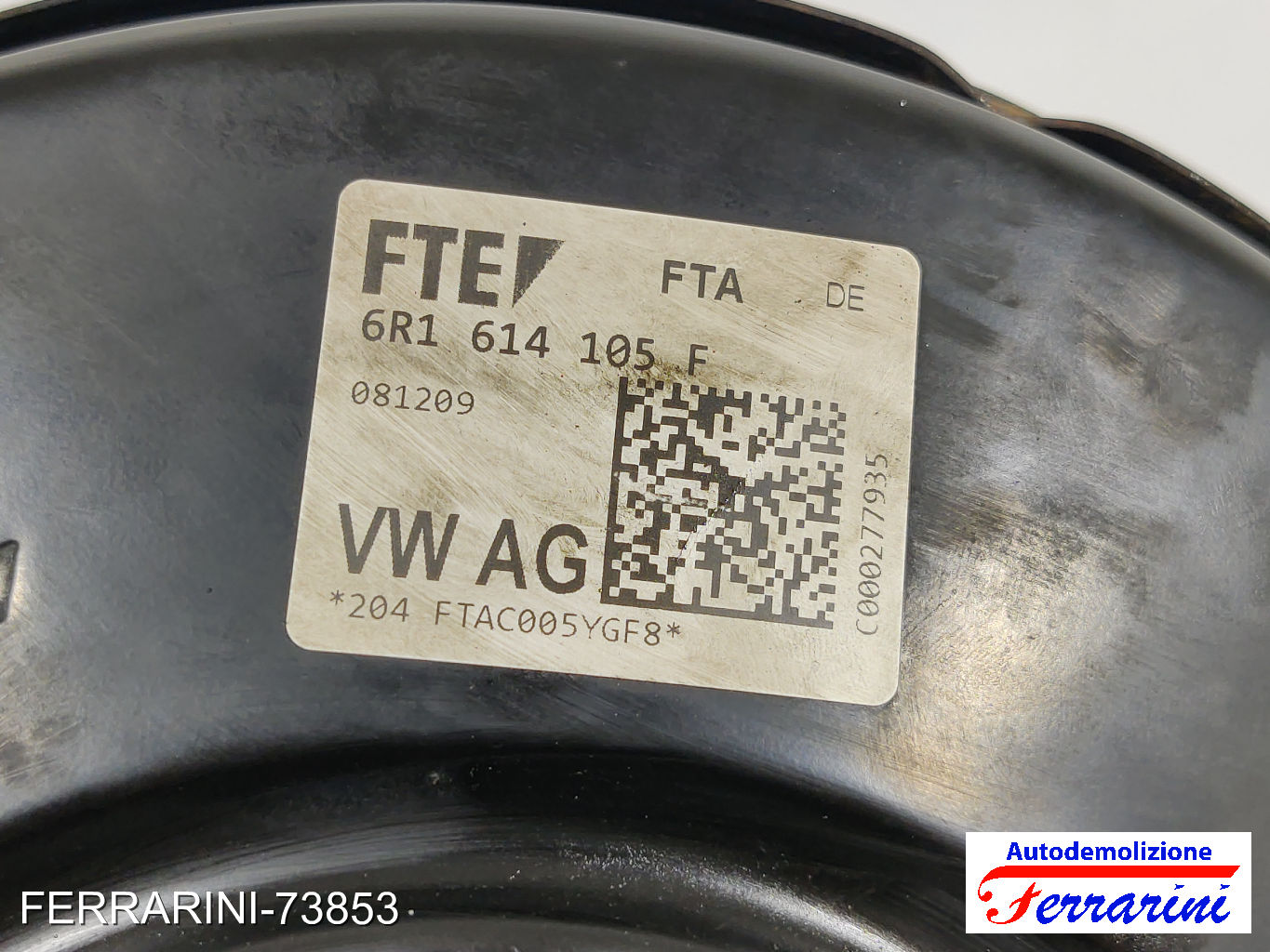 Servofreno VW POLO 6C1, 6R1 1.6 TDI 2009-2023 6R1614105F, U01667, 081209