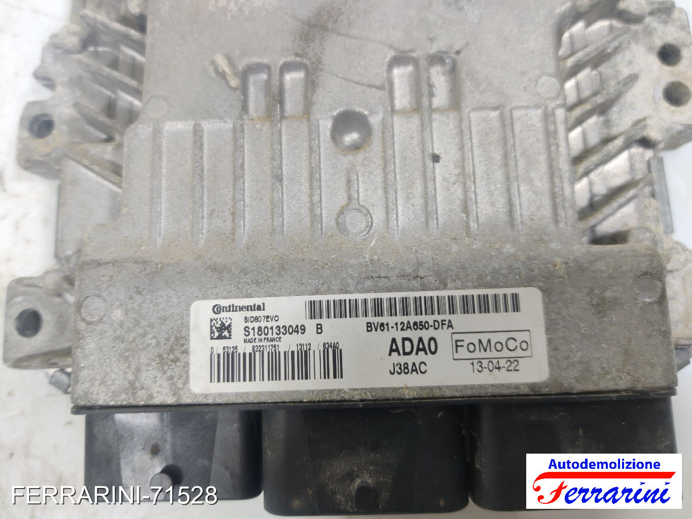 Centralina Motore FORD FOCUS 3 TURNIER 1.6 TDCI 2010-2023 BV6112A650DFA, J38AC