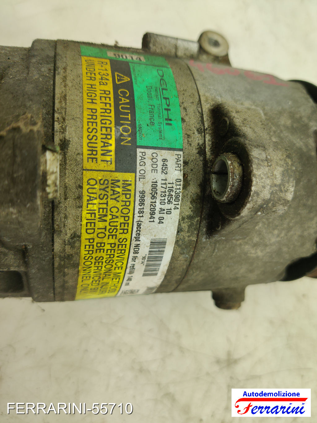 Compressore Clima MINI - R50, R53 ONE 2001-2006 64521171310, 01139014
