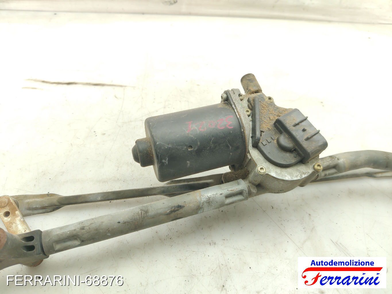 Spazzacqua Motorino Tergicristallo FIAT PUNTO 188 2003-2012 anteriore, frontale 9
