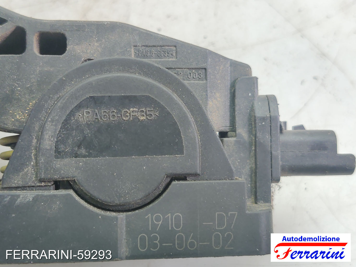Pedale Acceleratore PEUGEOT 206 SW 2E/K 1.4 HDI 2002-2007 1601Q2, 9643084780