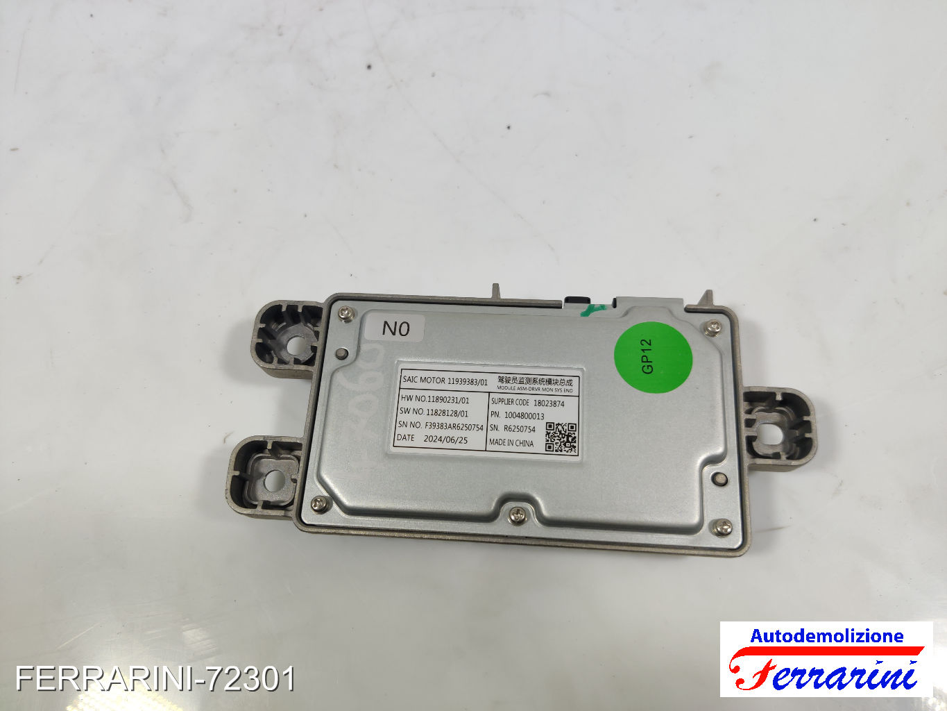 centralina DMS adas MG MG ZS SUV 1.5 VTI 2017-2023 1004800013, 1182812801