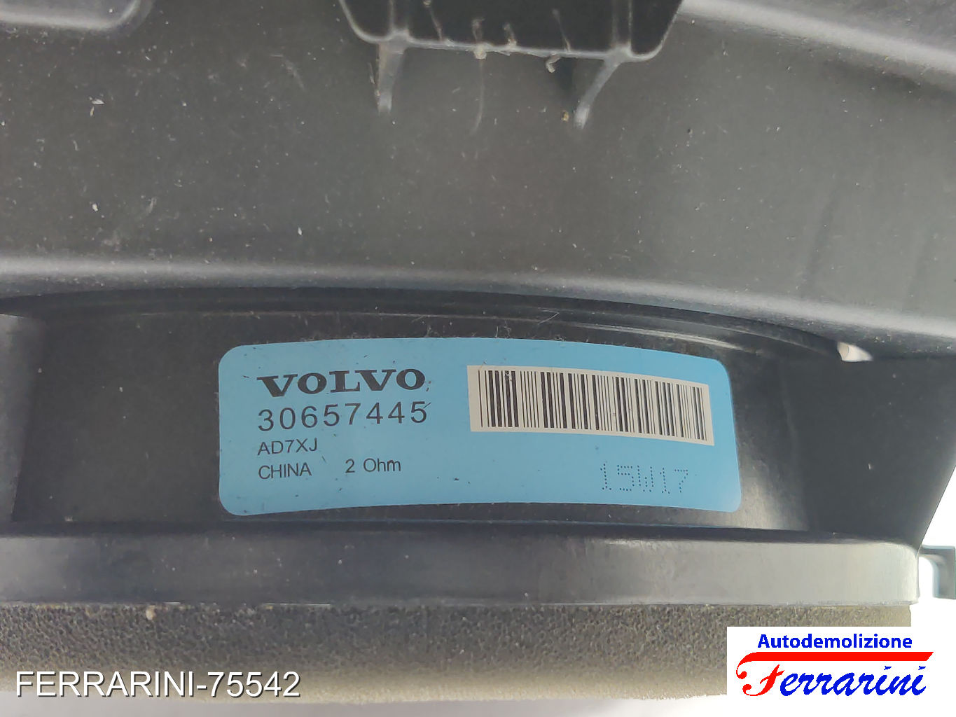 Alzavetro VOLVO V60 1 155 2015-2018 destro, dx, posteriore, post 30784313