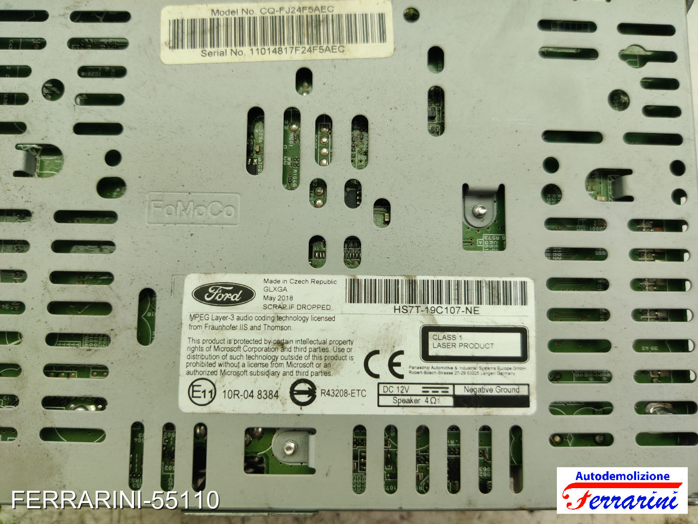 Stereo Radio FORD KUGA 2 DM2 2013-2014 CV4T19C107CG, 19C107, GLXGA