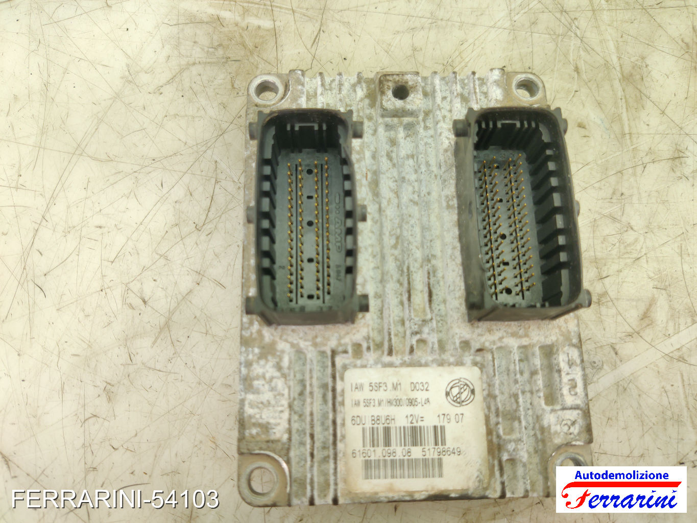 Centralina Motore FIAT GRANDE PUNTO 199 1.2 2005-2009 51798649, 6160109808 7