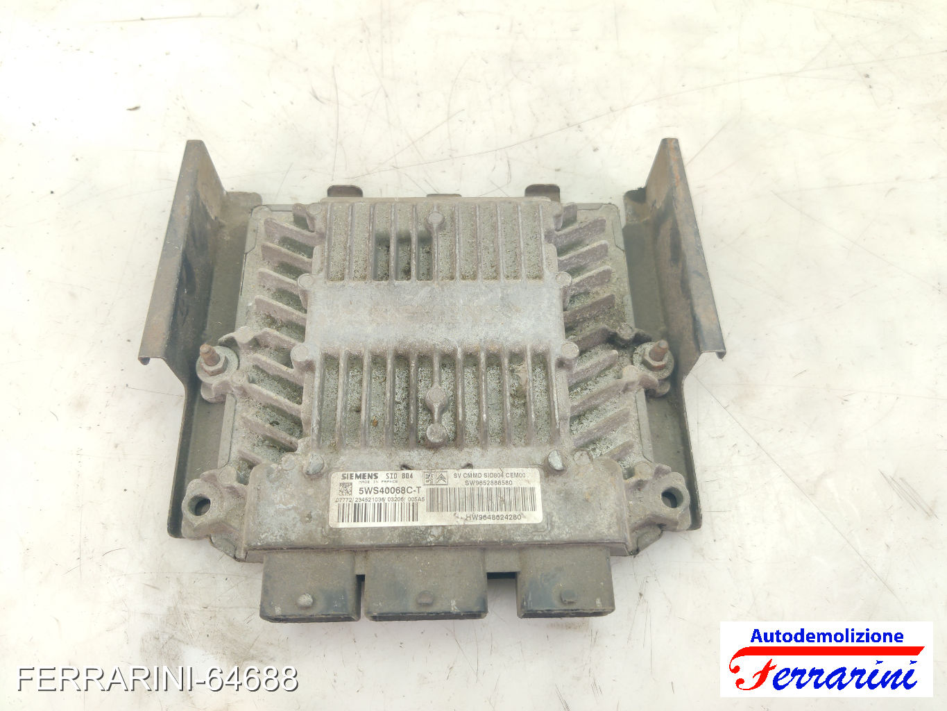 Centralina Motore CITROEN C3 1 FC, FN 1.4 HDI 2002-2009 9652888580, SW9652888580