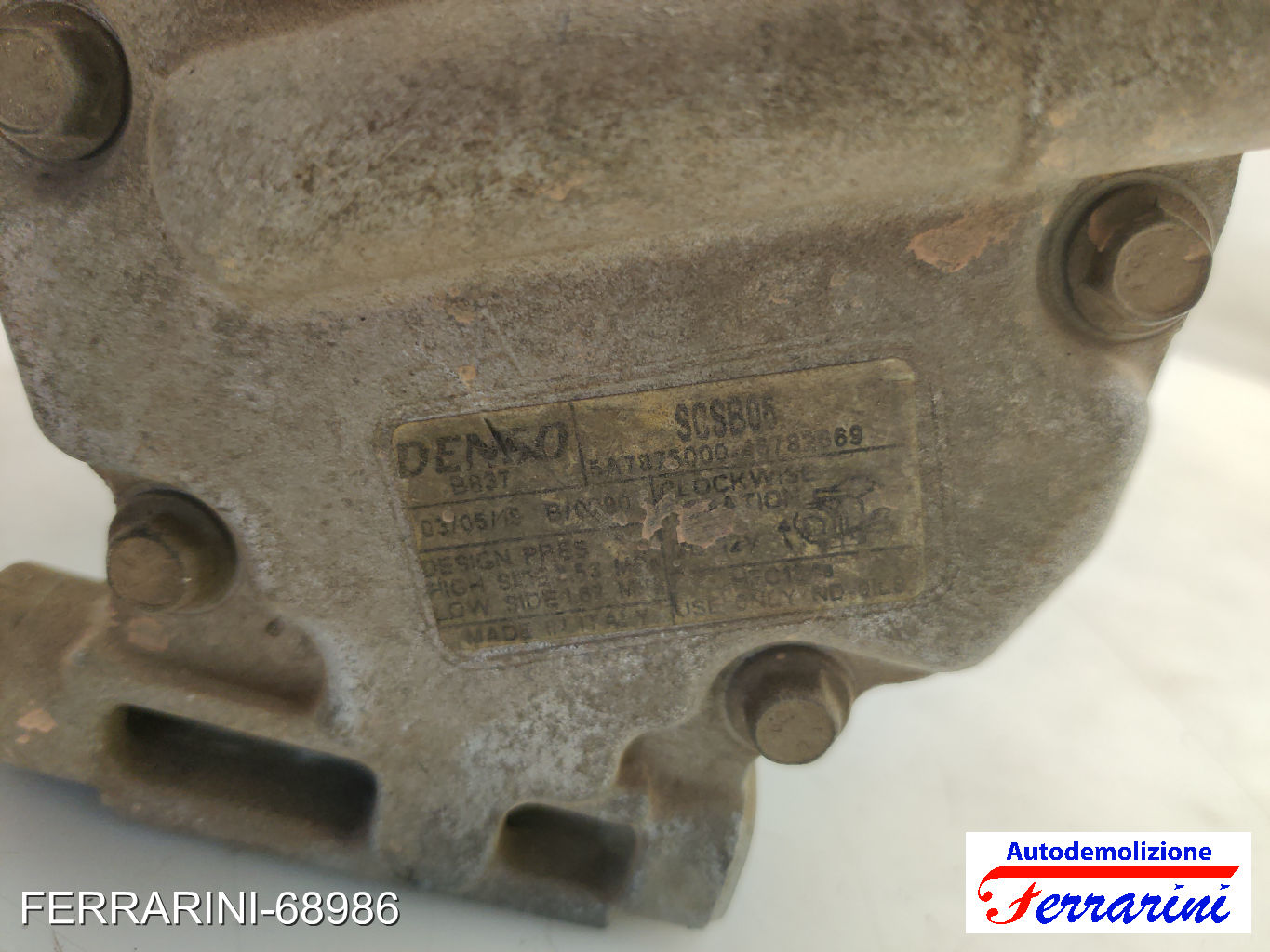 Compressore Clima FIAT PUNTO 188 1.2 16V 80 1999-2006 46782669, SCSB06, SCSB05 7
