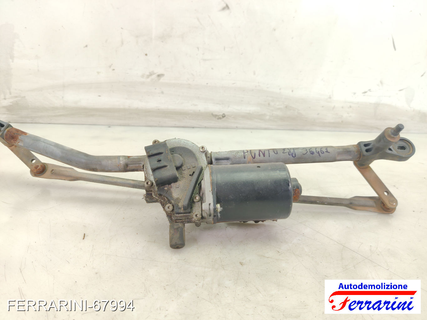 Spazzacqua Motorino Tergicristallo FIAT PUNTO 188 1999-2010 anteriore, frontale 13