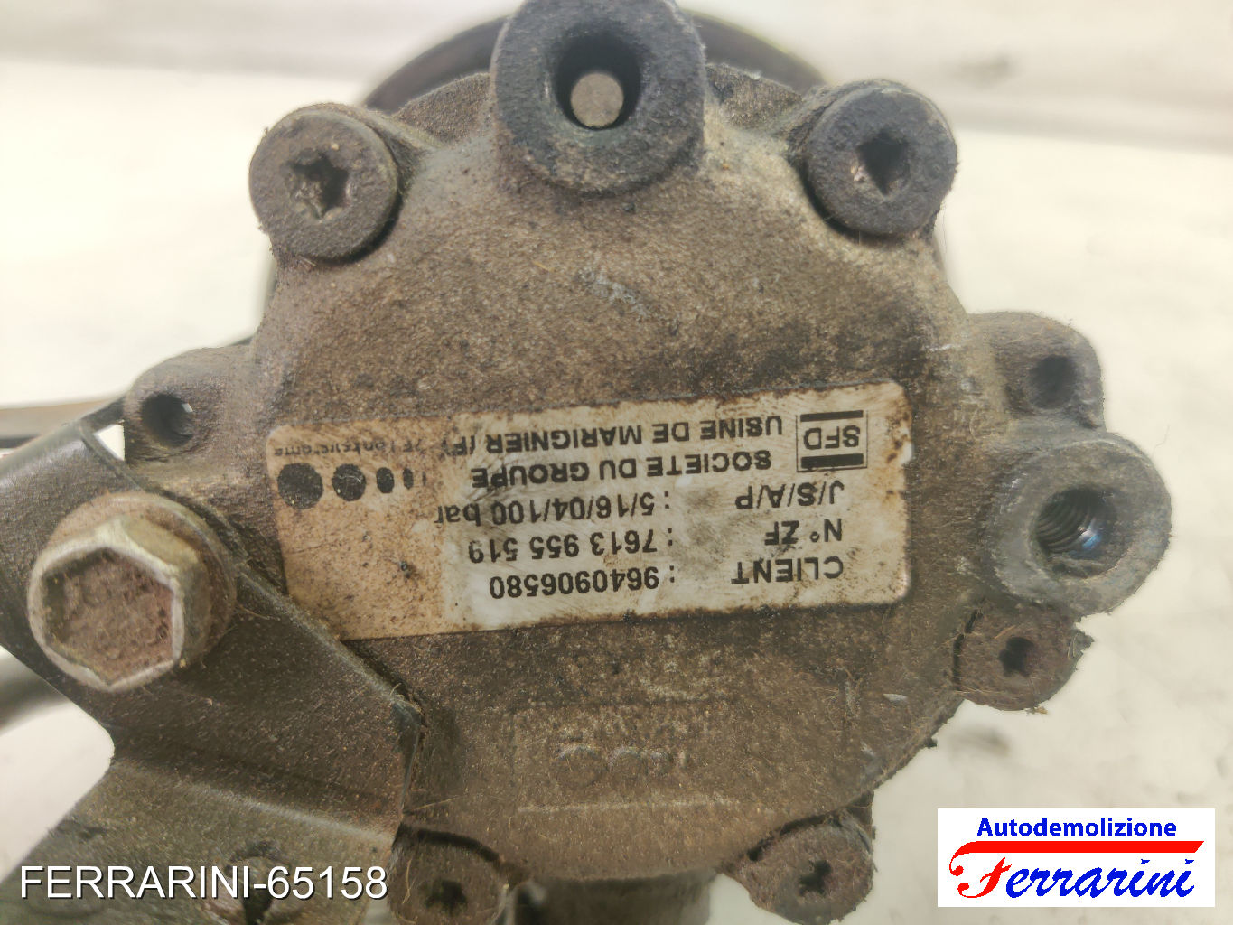 Pompa Servosterzo FIAT SCUDO 220 1.9 TD 1996-2006 9640906580, 7613955519