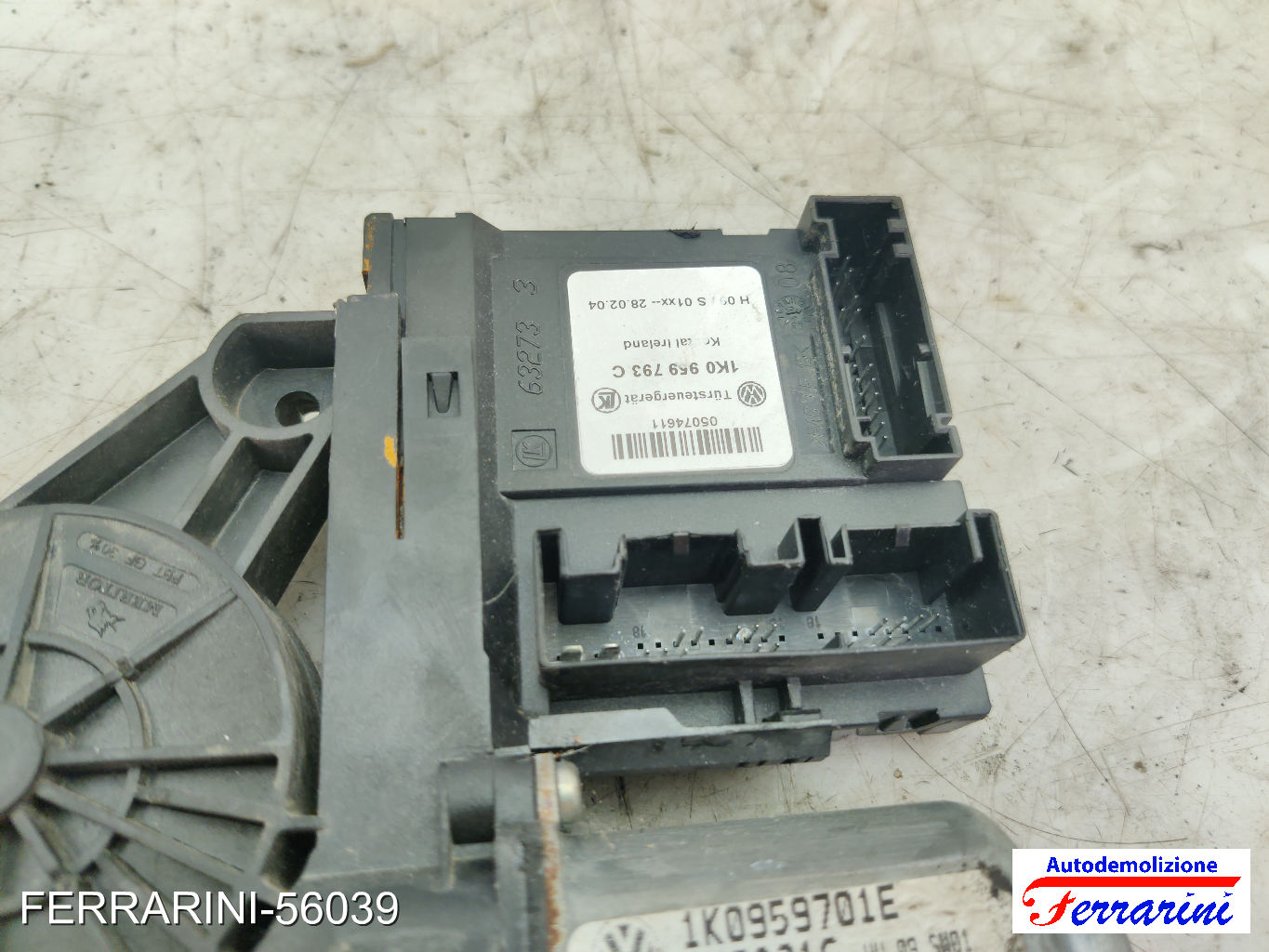 Motorino Alzavetro VW GOLF 5 1K1 1.9 TDI 2003-2008 1K0959701E, 1K4837401B 6