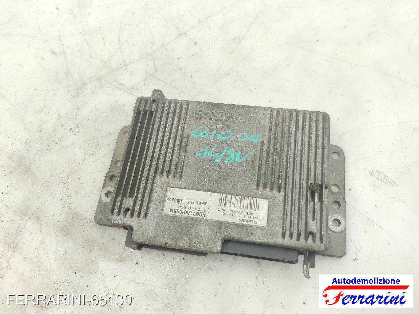 Centralina Motore RENAULT CLIO 2 BB, CB 1.4 1998-2005 7700110258, 7700108814