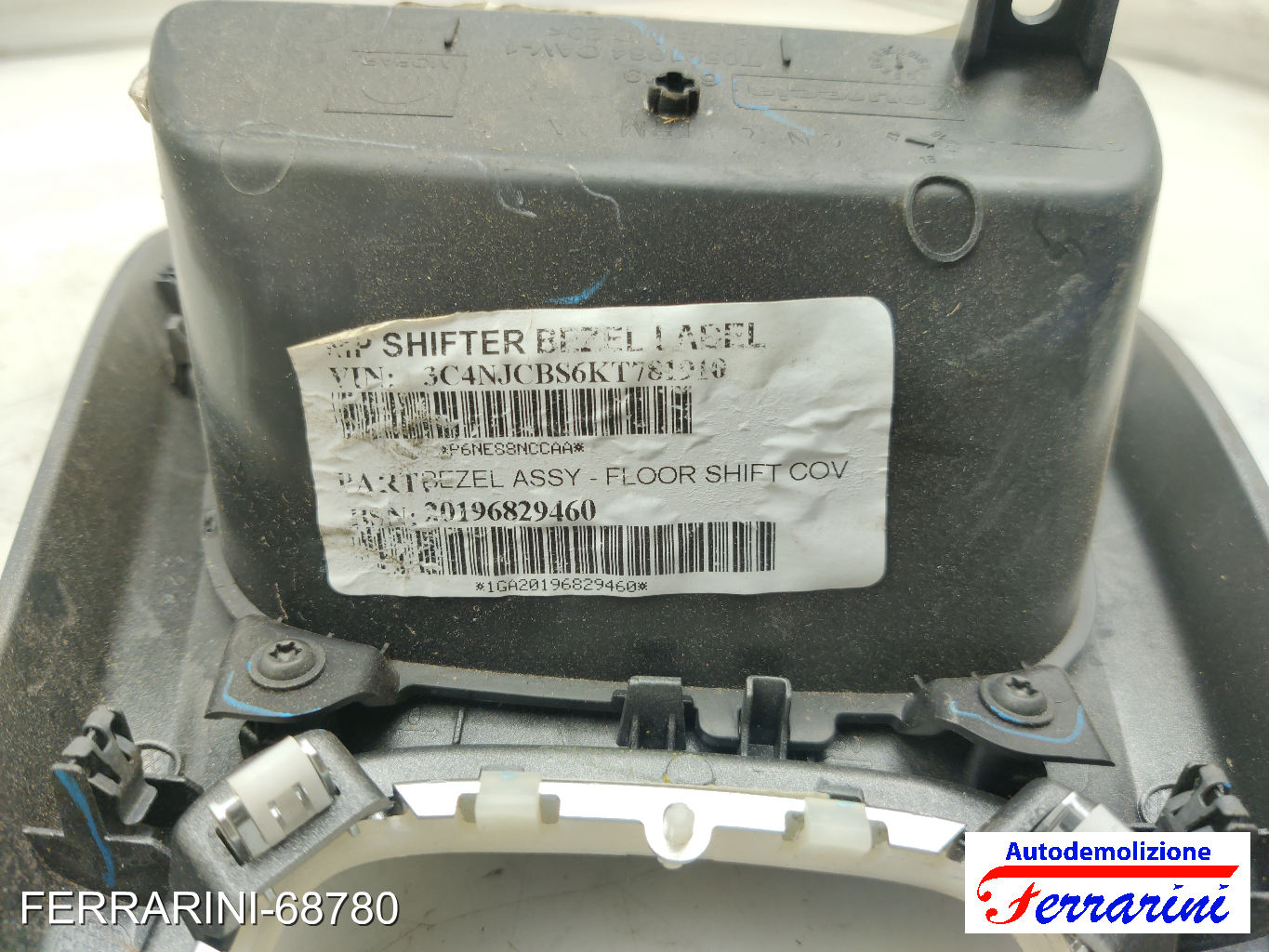 Mascherina cambio Tunnel Centrale JEEP COMPASS M6, M7, MP, MV 2017-2023 11