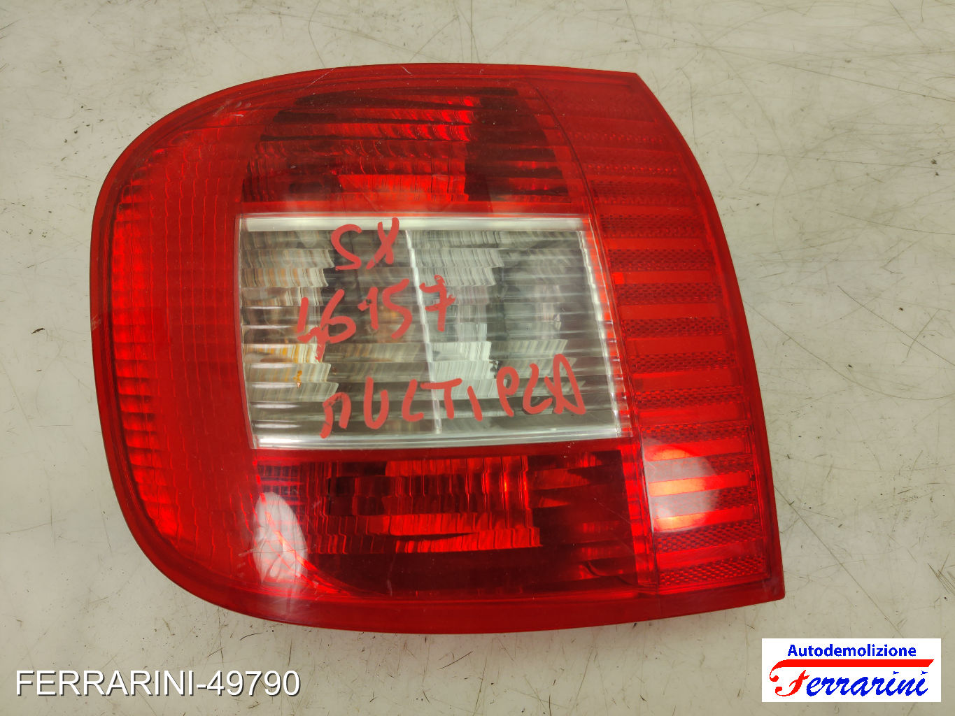 Fanalino Stop Posteriore FIAT MULTIPLA 186 2001-2010 sinistro, sx 51720553