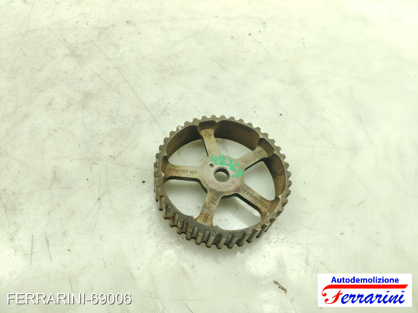Puleggia Albero A Camme RENAULT EXPRESS F40, G40 1.9 D 1994-1998 7700107401 9