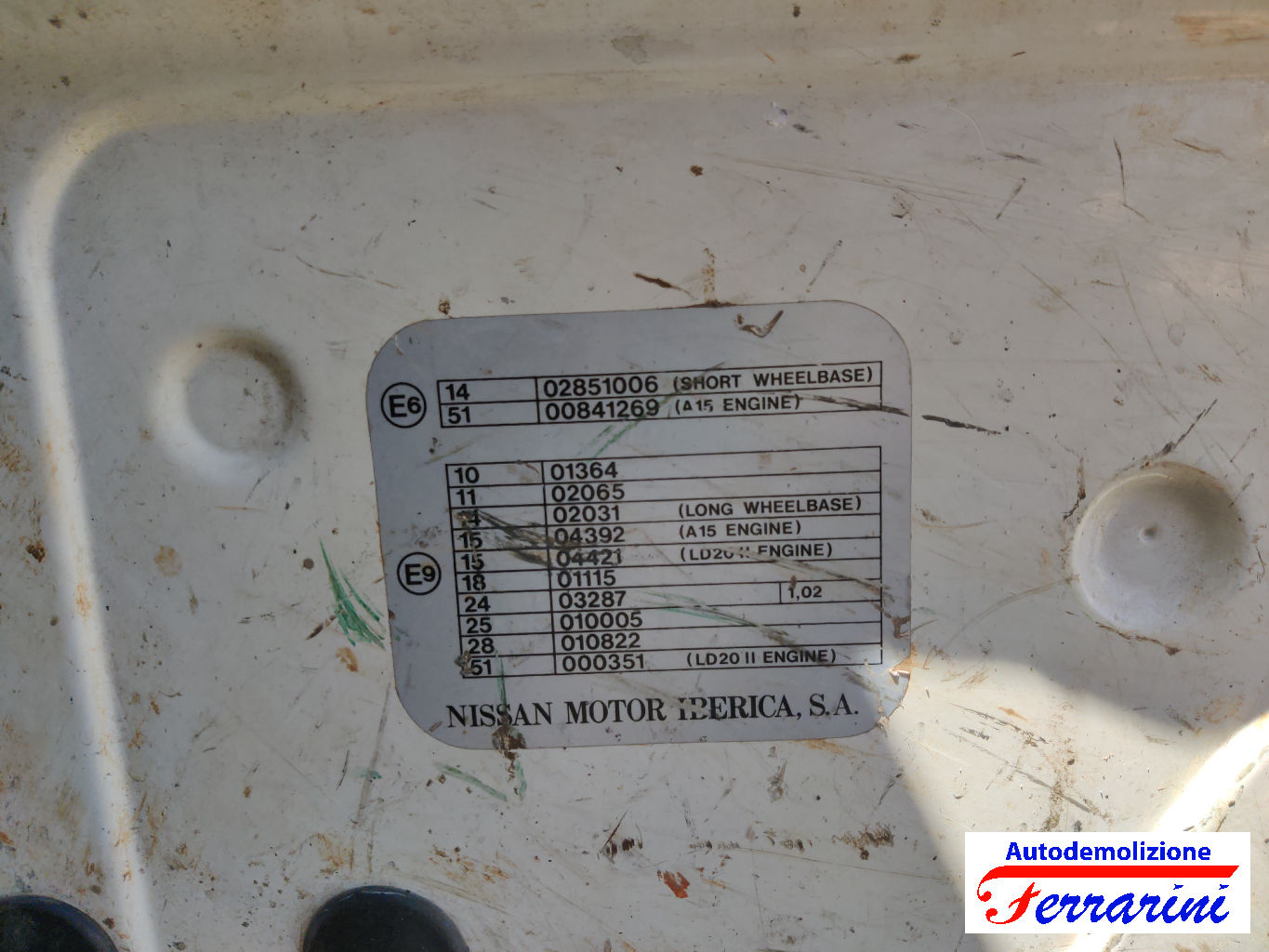 Nissan Vanette C22 2.0 D 67CV 1991-1995