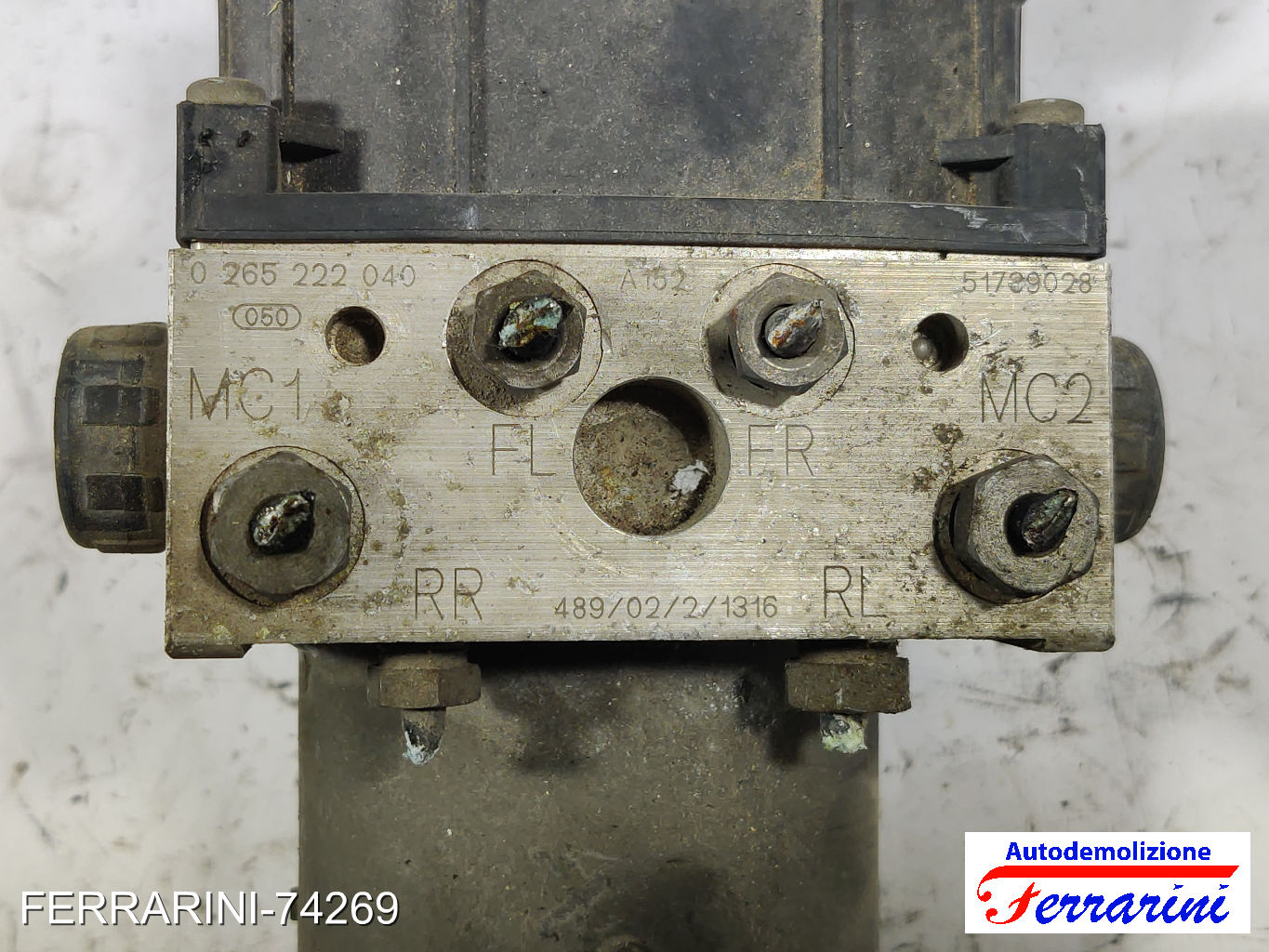 Centralina Pompa Abs ALFA ROMEO 147 937 1.9 JTD 2001-2010 51739028, 0265800019