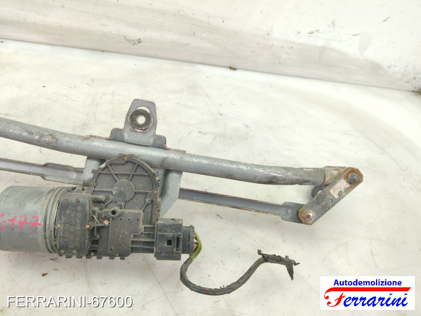 Spazzacqua Motorino Tergicristallo VW GOLF 4 VARIANT 1J5 1999-2001 anteriore 8