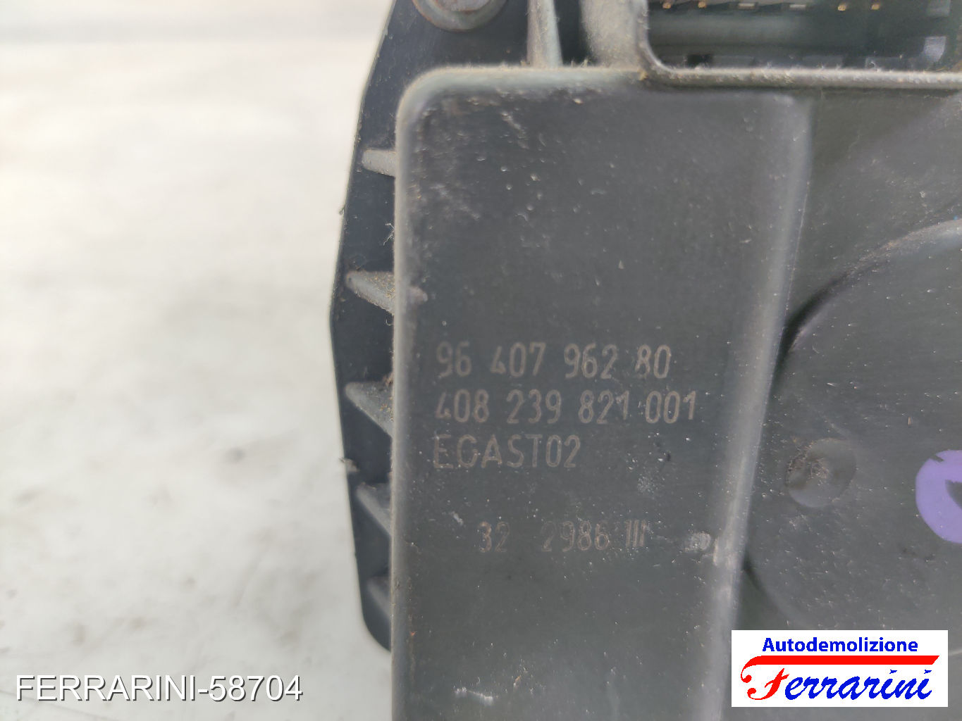 Corpo Farfallato CITROEN C3 1 FC, FN 1.4I 2002-2010 9640796280, 4082398210011