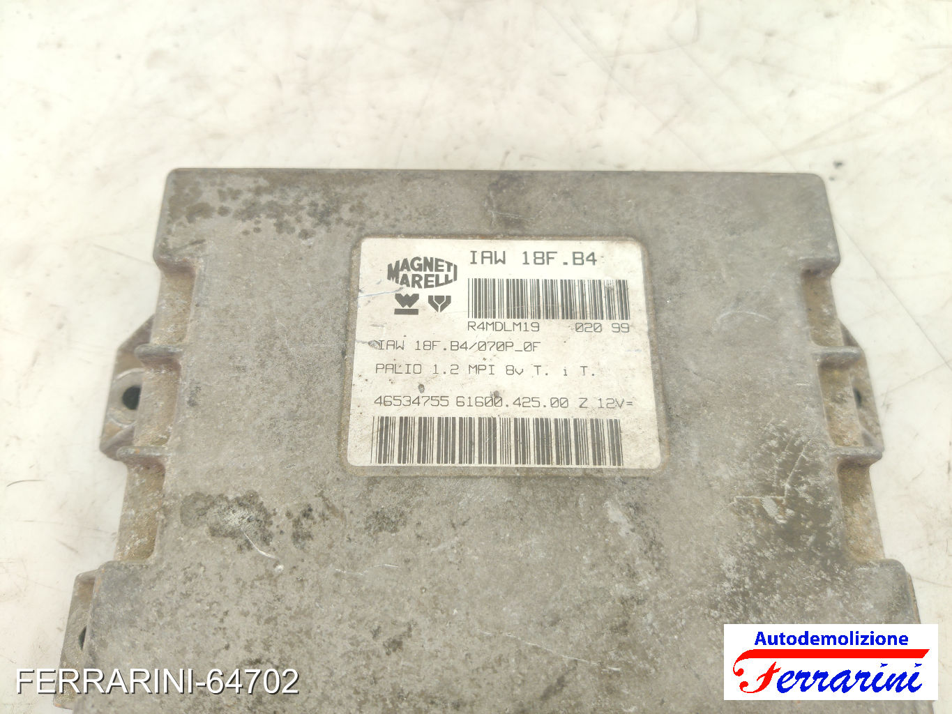 Centralina Motore FIAT PALIO WEEKEND 171, 173, 178, 373, 374 1.2 1996-2004