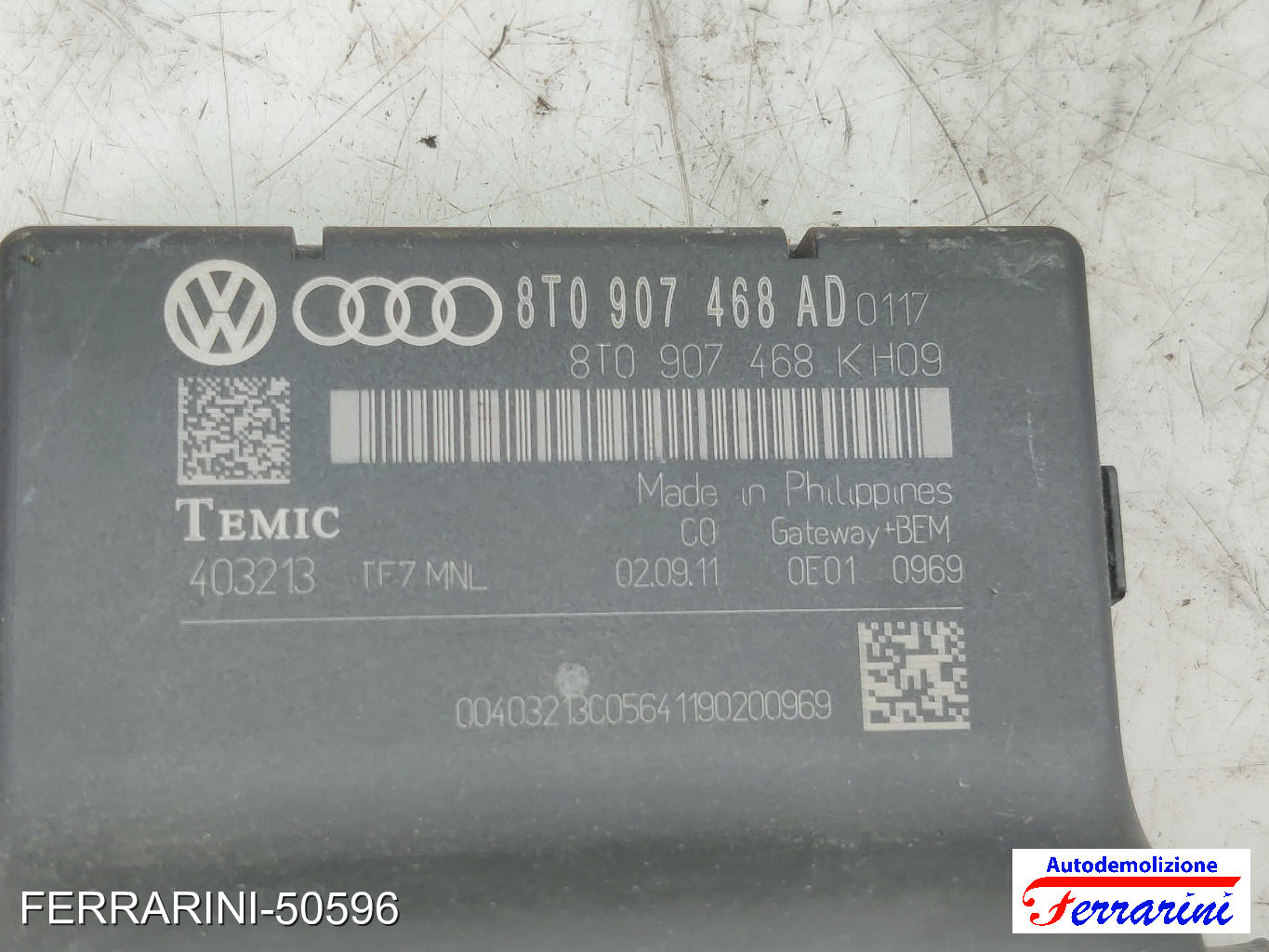 GATEWAY AUDI A4 AT 8K5 2.0 TDI 2008-2015 8TO907468AD, 8T0907468K, 403213 8