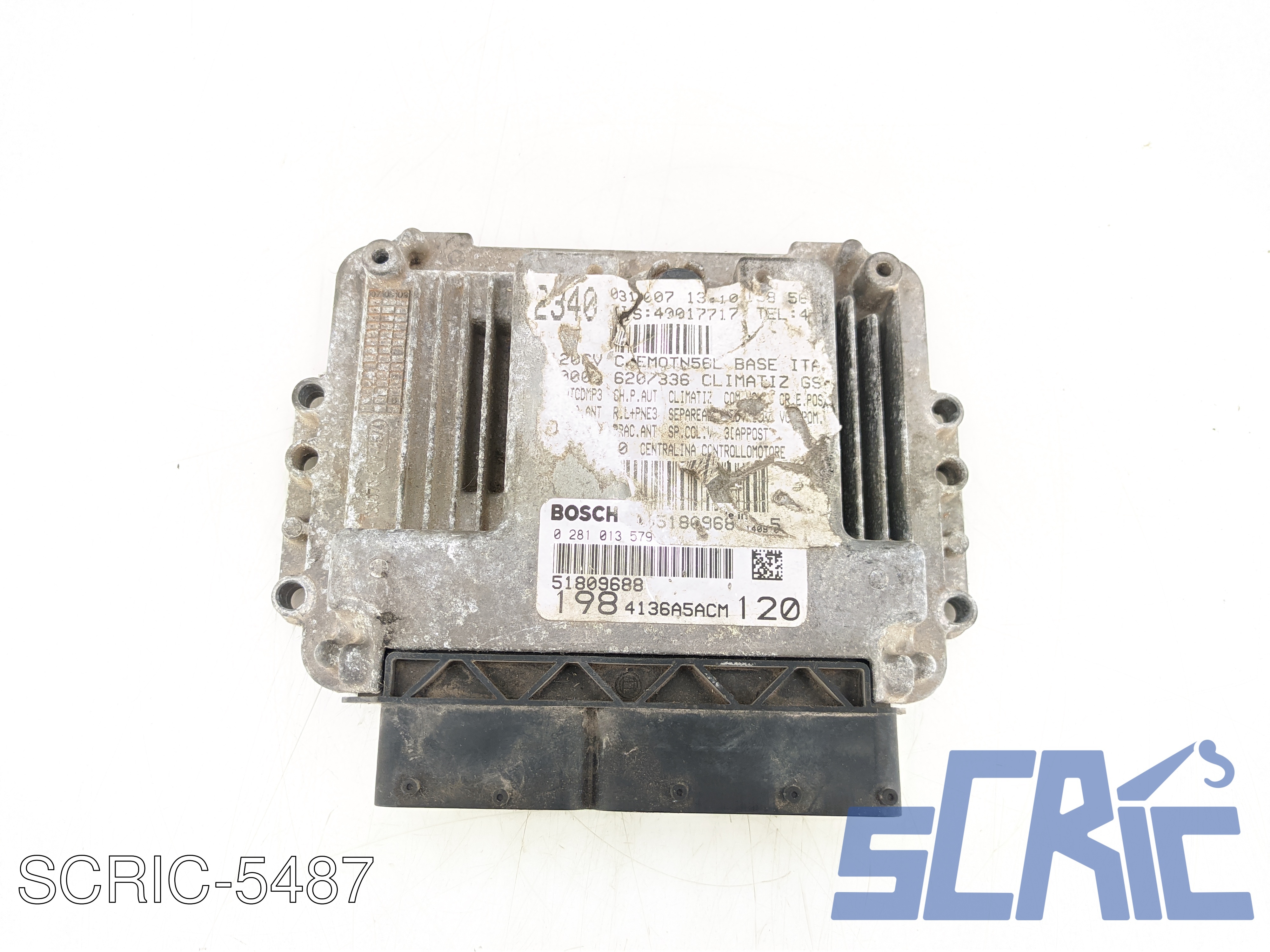 Centralina Motore FIAT BRAVO 2 198 1.9 D MULTIJET 2007-2014 51809688, 0281013579