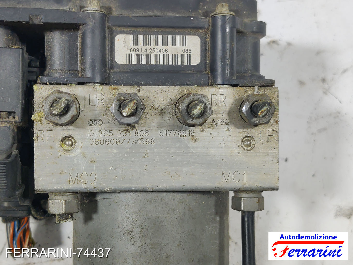 Centralina Pompa Abs FIAT STILO SW 192 1.9 D MULTIJET 2005-2008 51778818