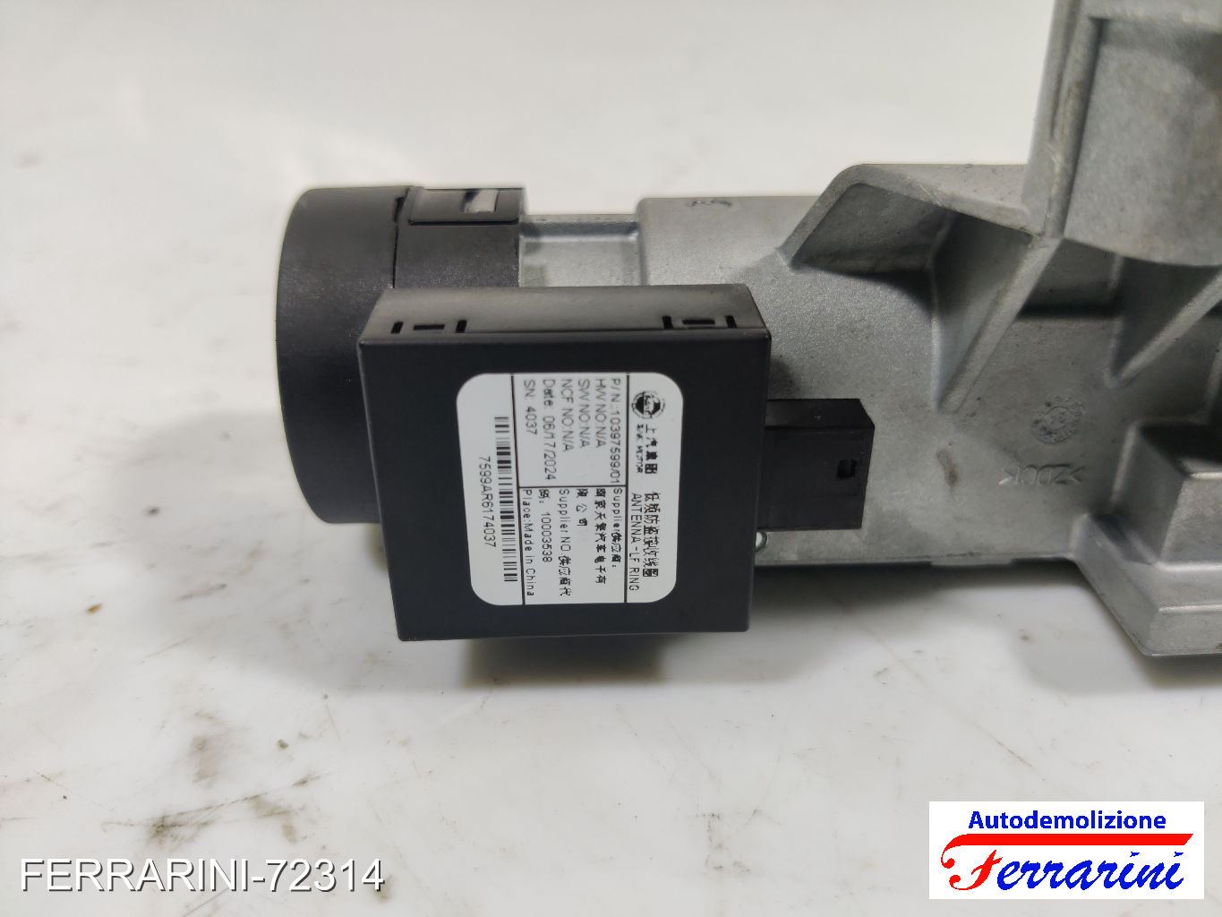 Kit Accensione MG MG ZS SUV 1.5 VTI 2017-2023 10240112 10