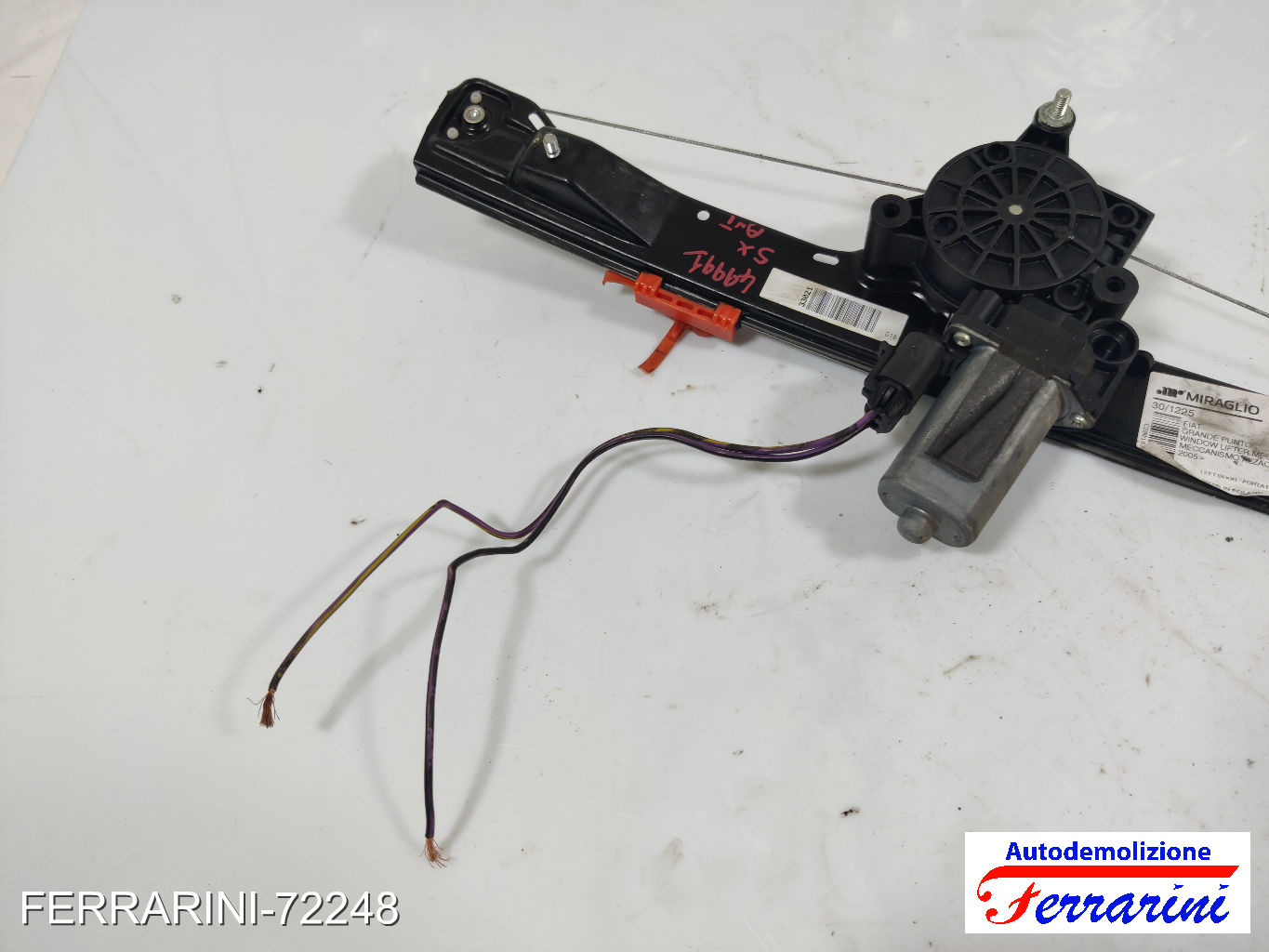 Alzavetro FIAT GRANDE PUNTO 199 2005-2013 sinistro, sx, frontale, anteriore 6