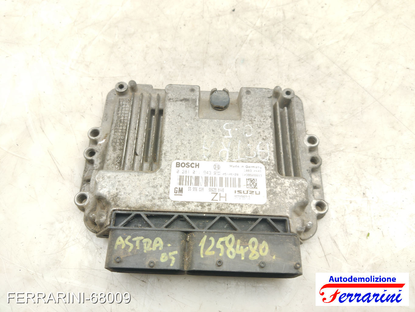 Kit Accensione OPEL ASTRA H A04 1.7 CDTI 2004-2010 0281011943, 55556829