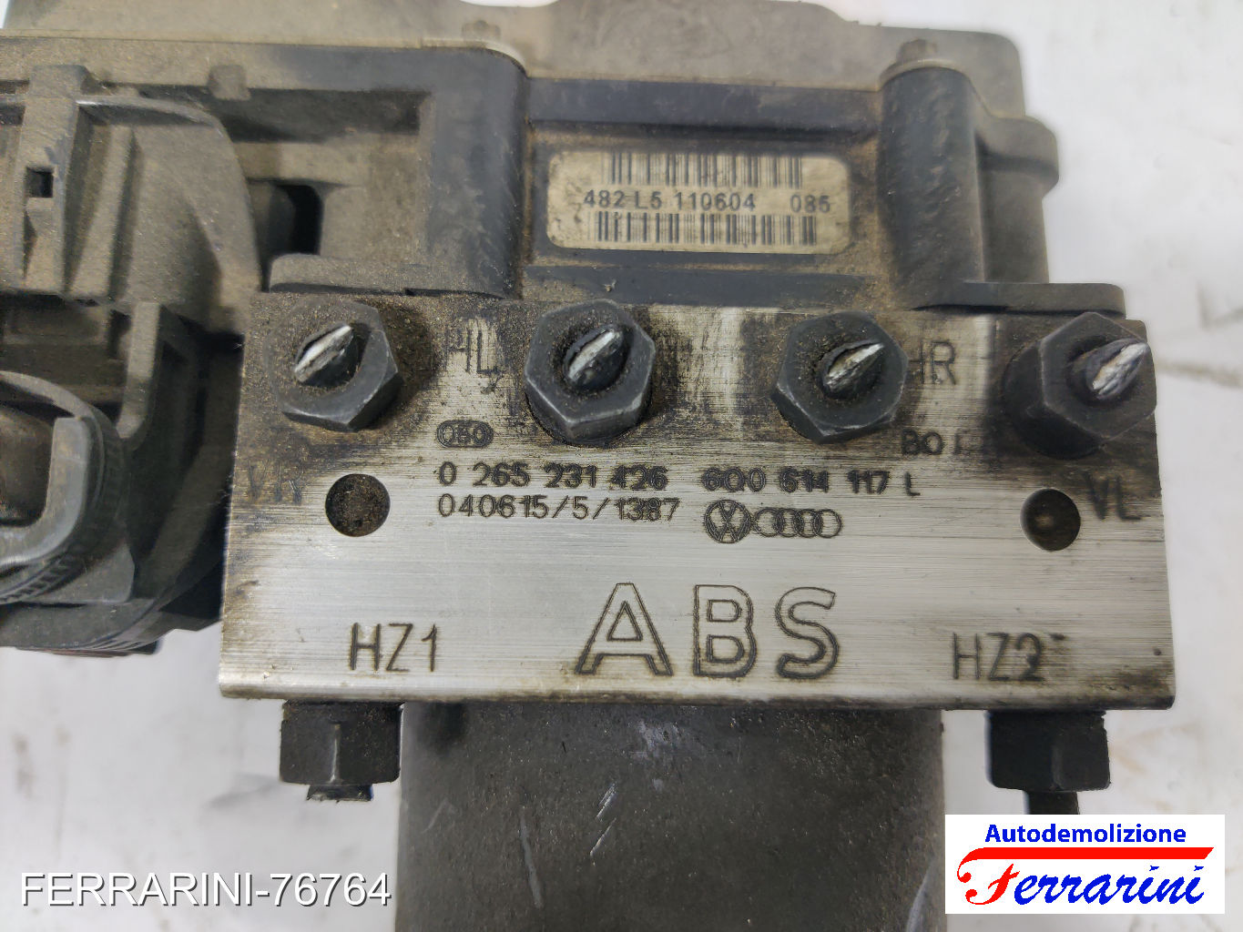 Centralina Pompa Abs SEAT IBIZA 3 6L1 1.4 TDI 2002-2005 6Q0614117L, 0265800363 8