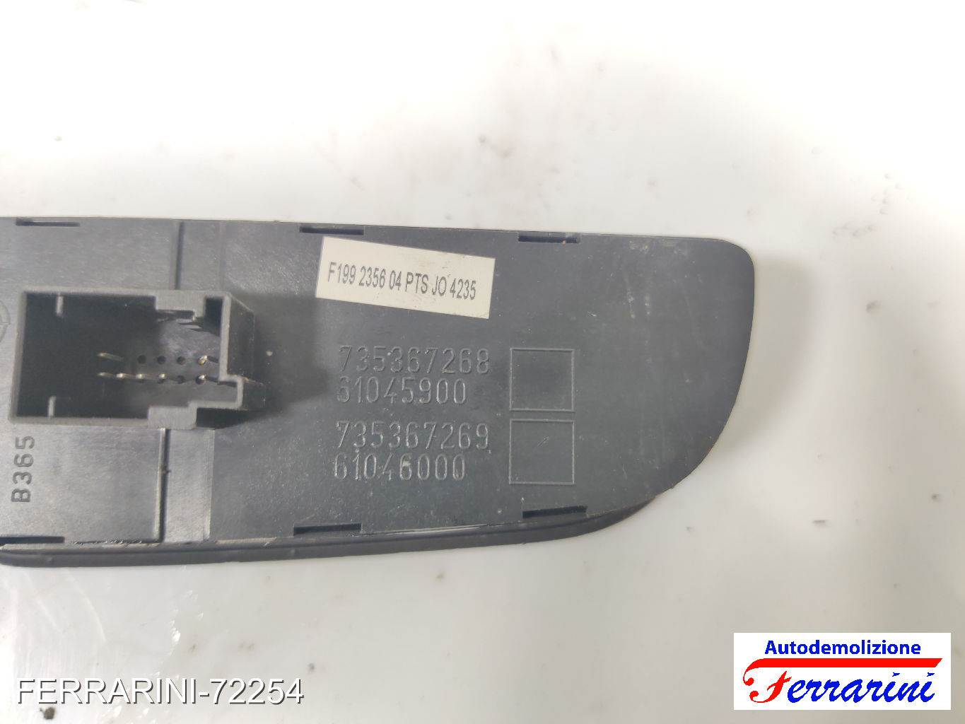 Interruttore altezza Fari Fendinebbia FIAT GRANDE PUNTO 199 2005-2013 735367268