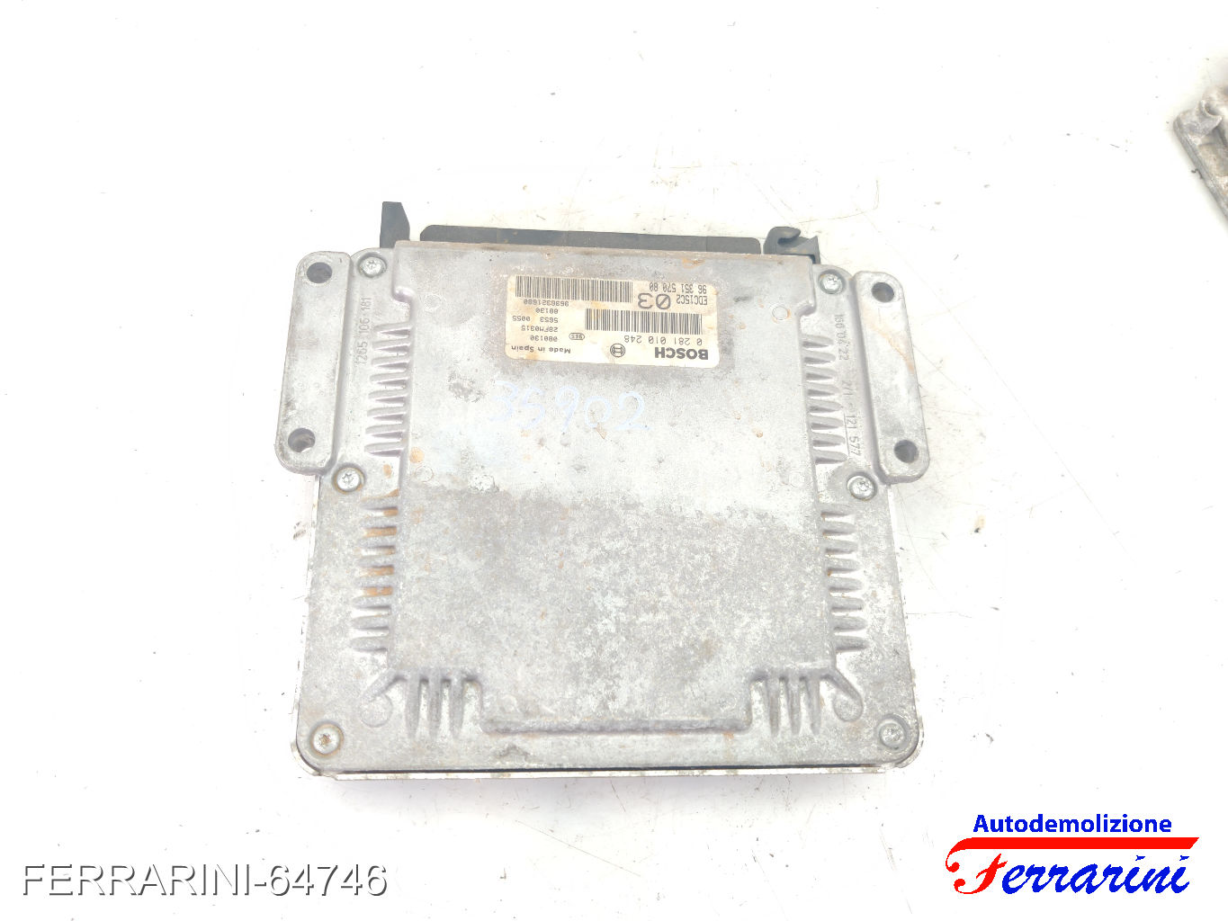 Centralina Motore PEUGEOT 406 8B 2.0 HDI 110 1998-2001 0281010248, 1929ZJ