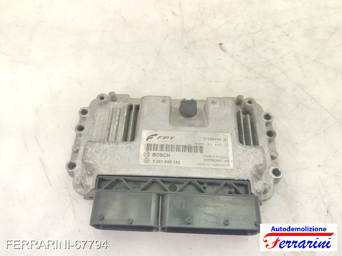 Centralina Motore ALFA ROMEO MITO 955 1.4 BI-FUEL 2009-2016 51864444, 0261S05142