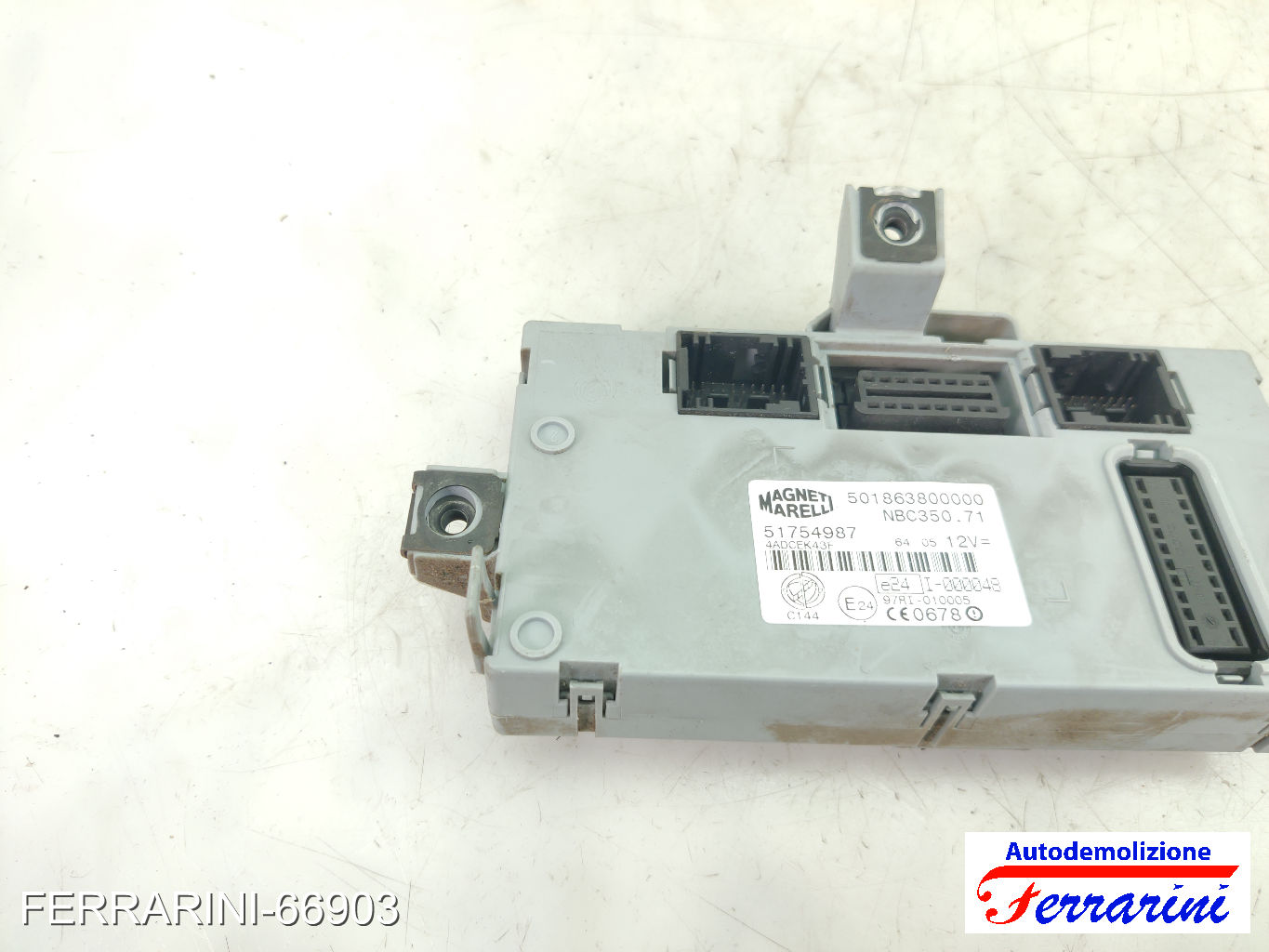 Body Computer FIAT IDEA 350 1.3 D MULTIJET 2004-2012 51754987, 501863800000 6