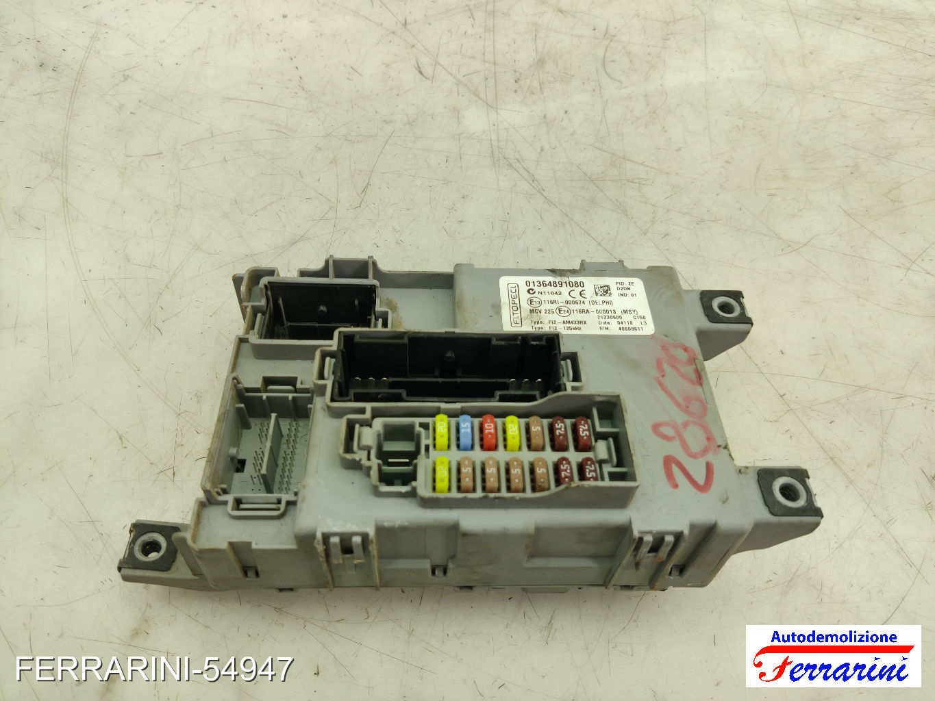 Body Computer CITROEN NEMO AA 1.4 HDI 2008-2010 01364891080, 116RA000013 8