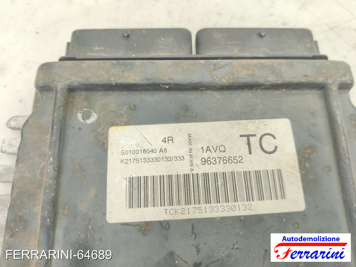 Centralina Motore DAEWOO KALOS KLAS 1.2 2003-2005 96376652, K2175133330132 6