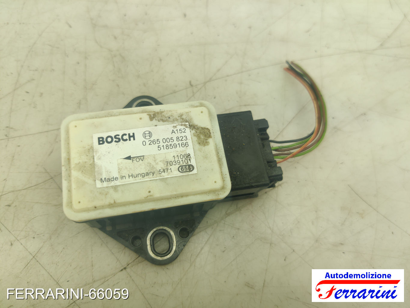 Sensore Imbardata Urto FIAT PUNTO EVO 199 2009-2012 anteriore, frontale 51859166 6