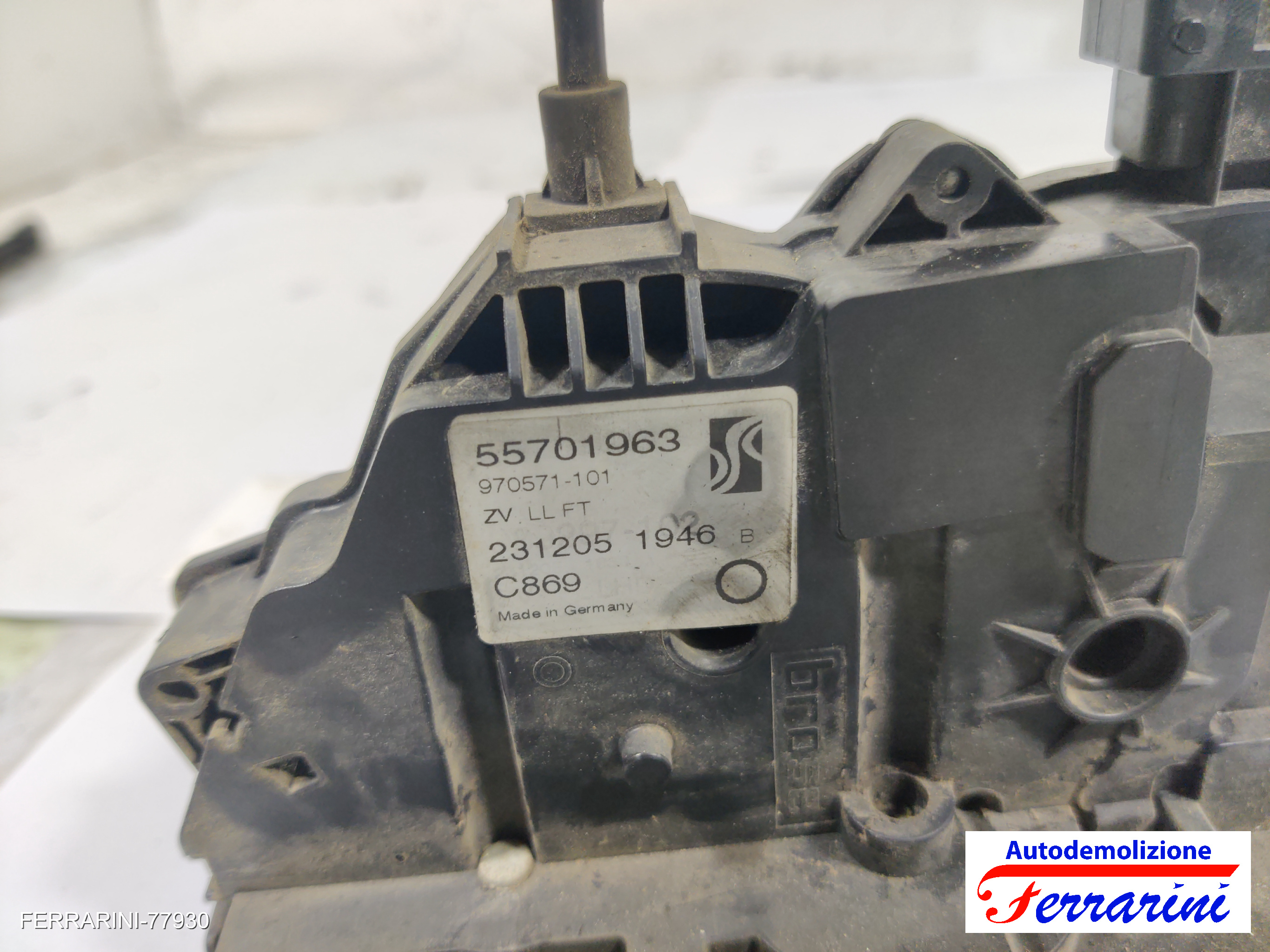 Serratura Porta FIAT GRANDE PUNTO 199 2005-2010 sinistro, sx, frontale 9