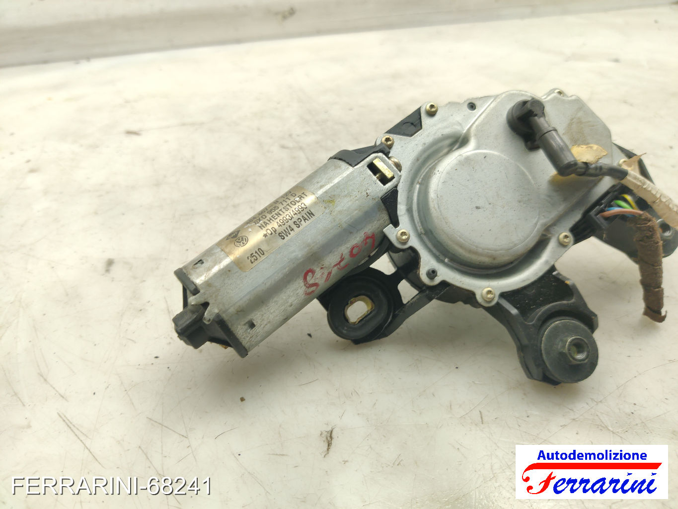 Spazzacqua Motorino Tergicristallo VW POLO 9A, 9N 2001-2007 posteriore, post 7
