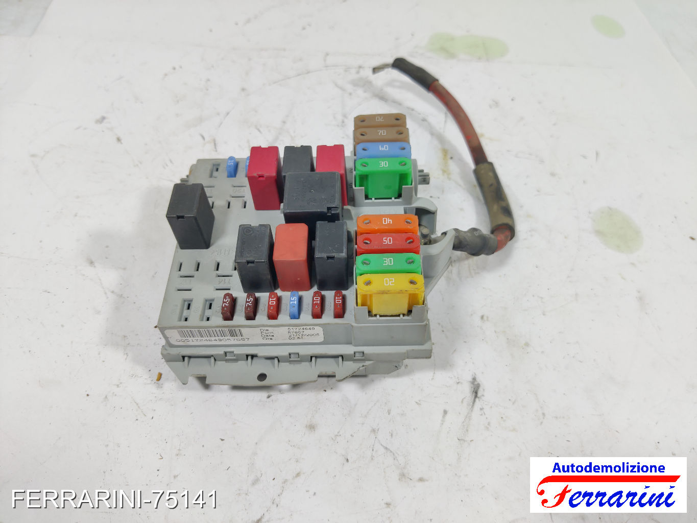 Fusibiliera Scatola Fusibili Body Computer LANCIA YPSILON 843 1.2 2003-2011 9