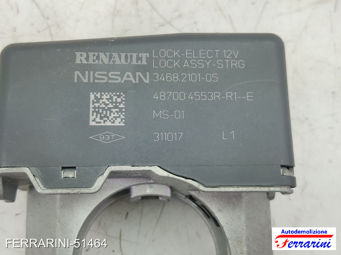Bloccasterzo Elettrico NISSAN QASHQAI 2 J11 2013-2023 487004553R, 3468210105